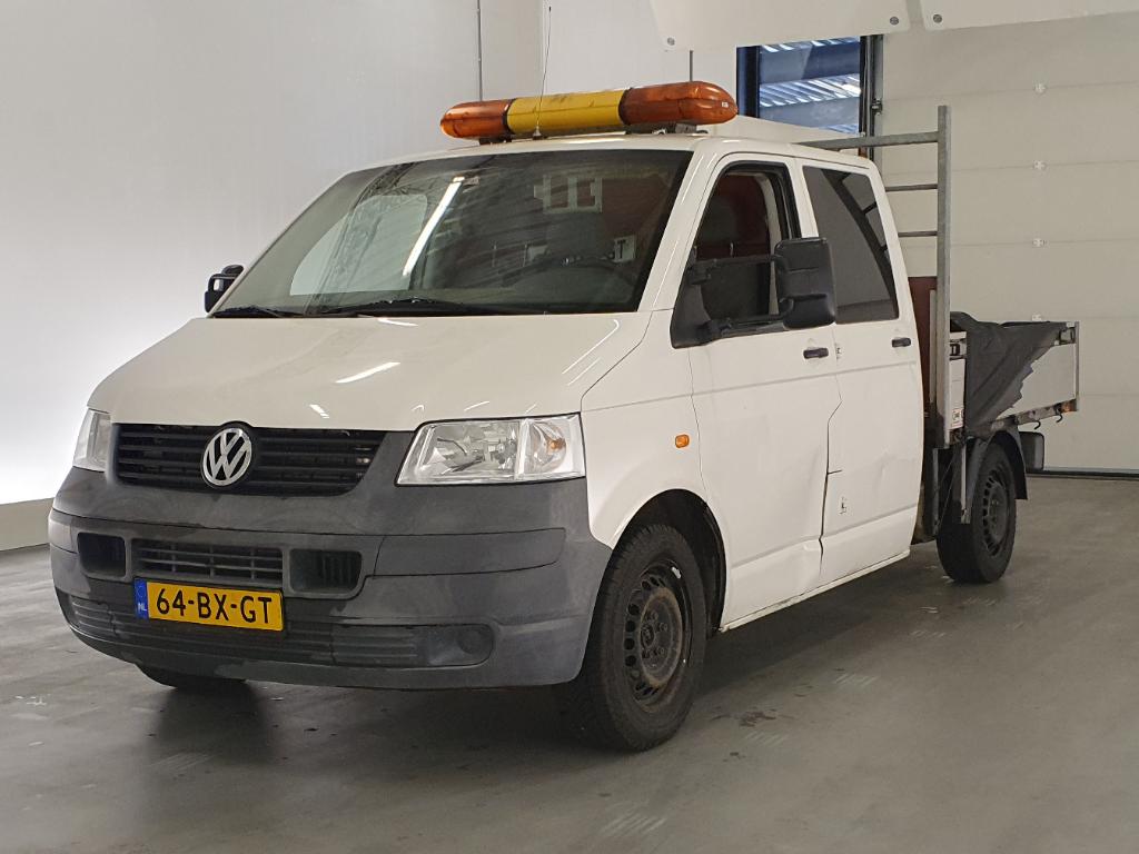 Volkswagen TRANSPORTER 1.9 TDI 340 DC Pick-up met Hiab Laadkraan